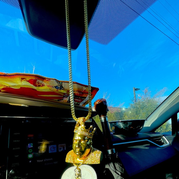 14K Gold plated King Ice Biggie Smalls Chain - Notorious B.I.G. Bling Necklace - Picture 8 of 10